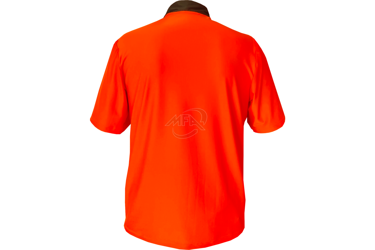 Tee-shirt de travail Pireneo RBT orange et col kaki